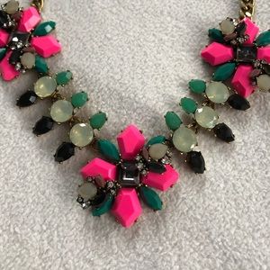 J. Crew Jewelry - J Crew Pink and Green Gems Statement Necklace J. Crew Jewelry - J Crew Pink and Green Gems Statement Necklace